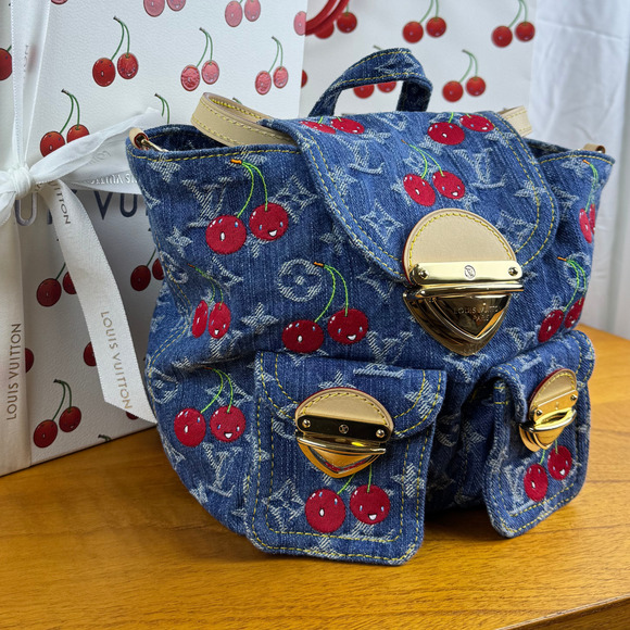 LOUIS VUITTON x TAKASHI MURAKAMI Venice NM Denim Mini Backpack NWT M13679 - Picture 3 of 11